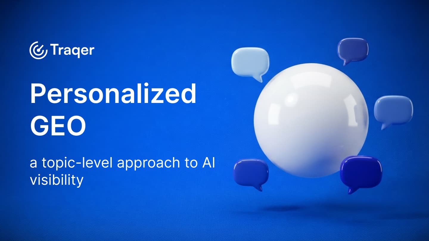Personalized GEO: a topic-level approach to AI visibility